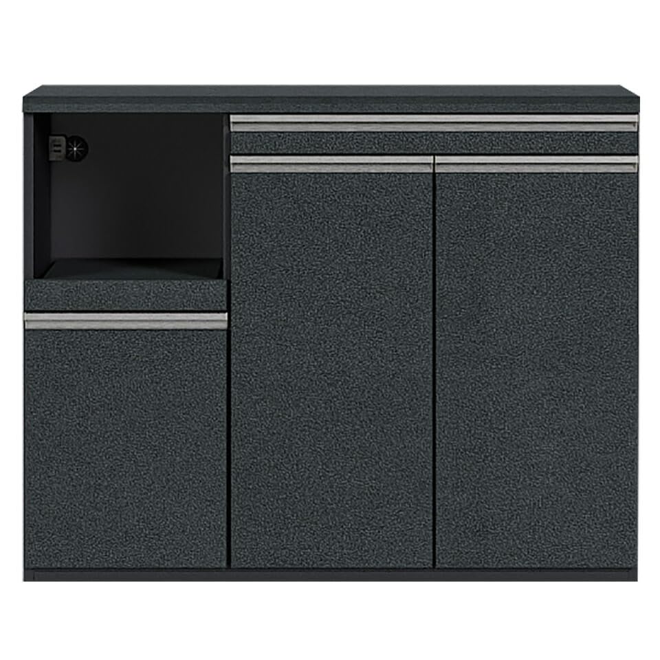 レンジ台/キッチンカウンター 土井インテリア工業  W（幅）120×H（高さ）101×D（奥行き）45 ※クリーニング済み キッチンカウンター キッチン収納 【セイル 90CT】 幅90cm 奥行45cm 高